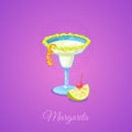 Margarita alcoholic cocktail.