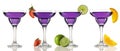 Margarita/Daiquiri cocktail collection Royalty Free Stock Photo