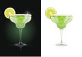 Margarita glass. Alcohol cocktail. Royalty Free Stock Photo