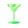 Margarita glass for drinking alcohol icon vector Royalty Free Stock Photo