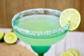 Margarita with lime slice Royalty Free Stock Photo