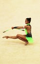 Margarita Mamun (Russia) performs at World Cup Royalty Free Stock Photo