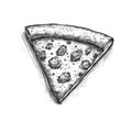 margarita pizza slice ai generated