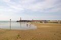 Margate beach as the tide comes in Royalty Free Stock Photo