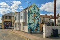 Margate, Thanet - Large scale mural by artist Catherine Chinatree for the Rise Up Resid