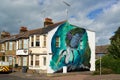 Margate, UK - October 5 2022 - Large scale mural by artist Faunagraphic as part of the Rise Up Residency