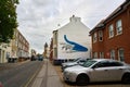 Margate, UK - October 5 2022 - Large scale mural by artist Nuno Viegas as part of the Rise Up Residency