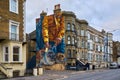 Margate, UK - October 5 2022 - Large scale mural by artist Smug as part of the Rise Up Residency
