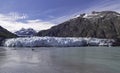 Margerie Glacier in Alaska in Front of Mt Fairweather in Canada Royalty Free Stock Photo