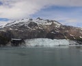 Margerie glacier at the base of Mount Root Royalty Free Stock Photo