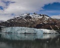 Margerie glacier with Mount Root Royalty Free Stock Photo