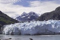 Margerie Glacier and Mt Fairweather from Glacier Bay National Park Royalty Free Stock Photo