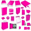 Margeta 3d blank cover collection Royalty Free Stock Photo