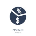 Margin icon. Trendy flat vector Margin icon on white background