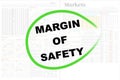 Margin Of Safety Text Written Over The Stock Page Royalty Free Stock Photo