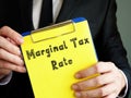 Marginal Tax Rate sign on the sheet