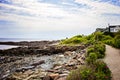 Marginal way path along the rocky coast of Maine in Ogunquit
