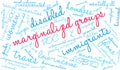 Marginalized Groups Word Cloud Royalty Free Stock Photo