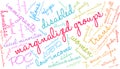 Marginalized Groups Word Cloud Royalty Free Stock Photo