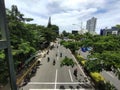 Margonda Raya Street in Depok, West Java Royalty Free Stock Photo