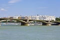 Margrit hid Bridge in Budapest on the Danube River