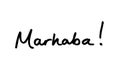 Marhaba Royalty Free Stock Photo