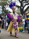 Mari Gras Zulu parade in New Orleans Royalty Free Stock Photo