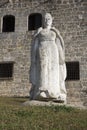 Maria de Toledo. Plaza de Espana from Alcazar de Colon (Palacio de Diego Colon). Santo Domingo. Dominican Republic. Royalty Free Stock Photo