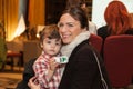 Maria Marinescu with her son Royalty Free Stock Photo