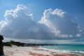 Maria Pia beach in Alghero (Sardinia, Italy) on a sunny summer morning Royalty Free Stock Photo