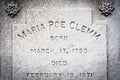 Maria Poe Clemm Gravestone