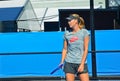 Maria Sharapova practicing