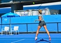 Maria Sharapova practicing