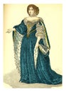 Maria Theresa of Austria, vintage engraving