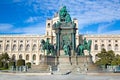 Maria Theresa square, Natural history museum in Vienna, Austria Royalty Free Stock Photo