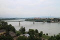 Maria Valeria bridge from Esztergomi basilica, Danube river, Esztergom/Ostrihom