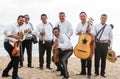 Mariachi Band Group Photograph With Musical Instruments