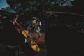 Mariachi and charros at mexican festival Royalty Free Stock Photo