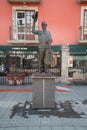 Mariachi statue Plaza Garibaldi in Mexico City