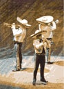 Mariachi, trumpet musicians