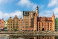 Mariacka Gate and other colorful facades in Gdansk, Poland Royalty Free Stock Photo