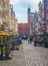 Mariacka Street in Gdansk Royalty Free Stock Photo