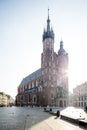 Mariacki church in Cracow Royalty Free Stock Photo