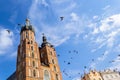 Mariacki Church, Krakow, Poland, Europe Royalty Free Stock Photo