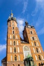 Mariacki Church, Krakow, Poland, Europe Royalty Free Stock Photo