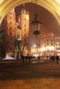 Mariacki church in Krakow, Poland Royalty Free Stock Photo