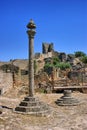 Marialva ruins and pillory in Meda Royalty Free Stock Photo