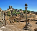 Marialva ruins and pillory in Meda Royalty Free Stock Photo