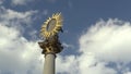 The Marian Pillar Column at Svoboda Square in Brno was built between 1679 and 1683 in memory of the plague epidemic that