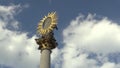 The Marian Pillar Column at Svoboda Square in Brno was built between 1679 and 1683 in memory of the plague epidemic that